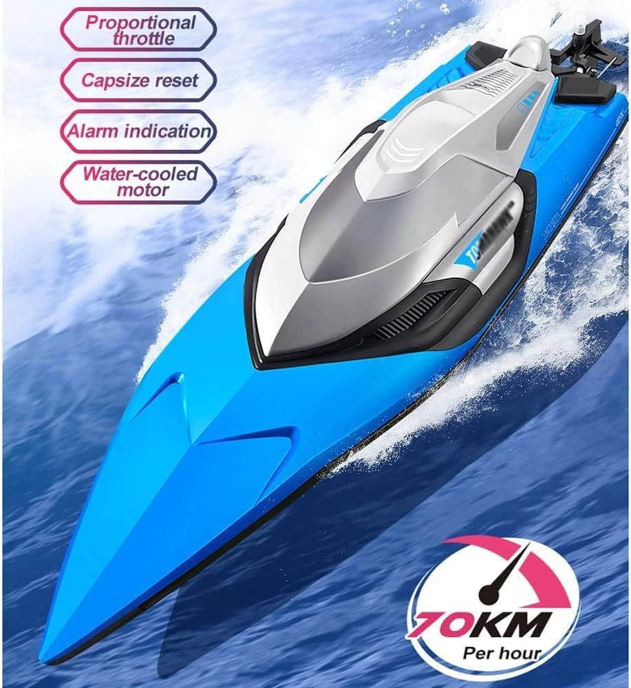 TOMAHAWK RC BOAT ELECTRIC BLUE & SILVER