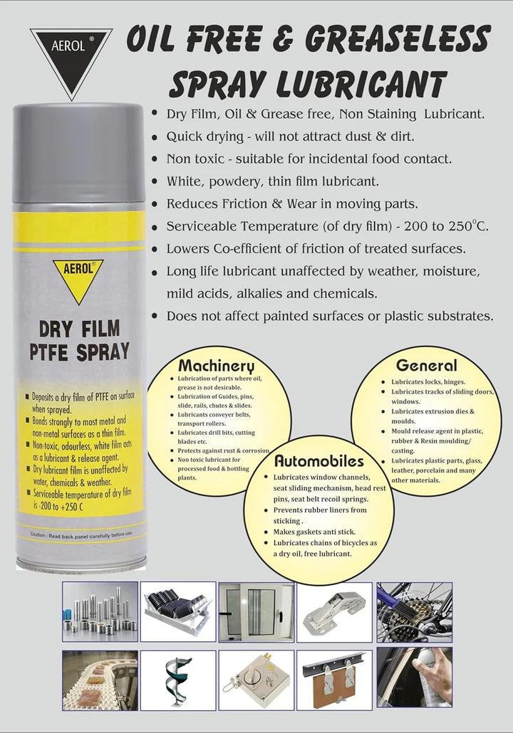 AEROL SILICONE LUBRICANT SPRAY, GRADE 70