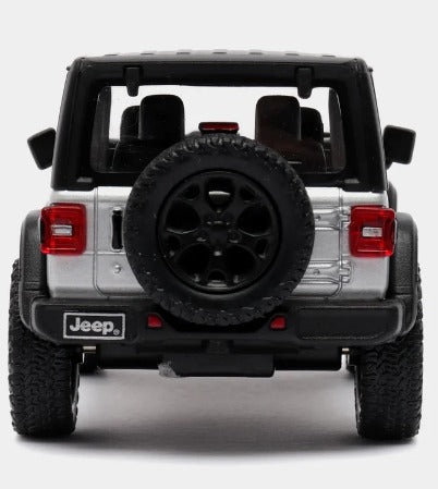 KINSMART NEW 2018 JEEP WRANGLER 1:34 SCALE NO:KT5412DK (SILVER)