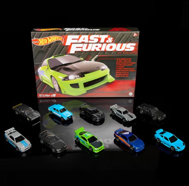 HOT WHEELS FAST AND FURIOUS-10 CAR PACK