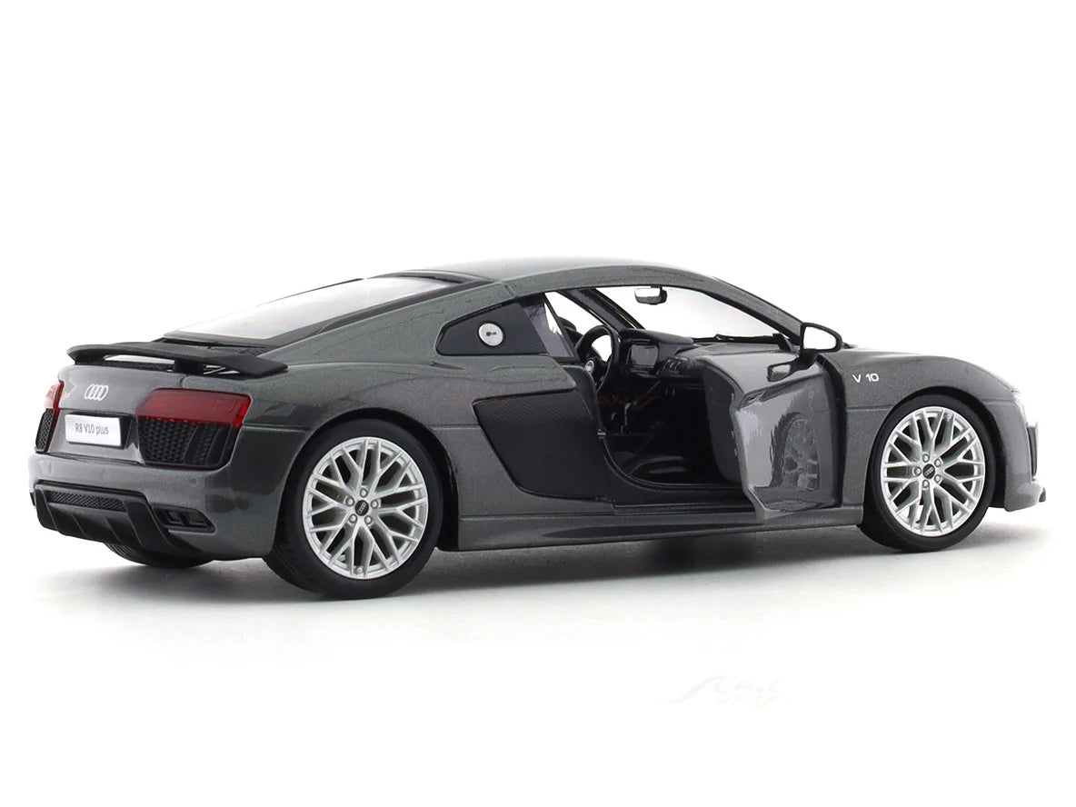 MAISTO AUDI R8 V10 1/24 GREY SCALE MODEL CAR 51281