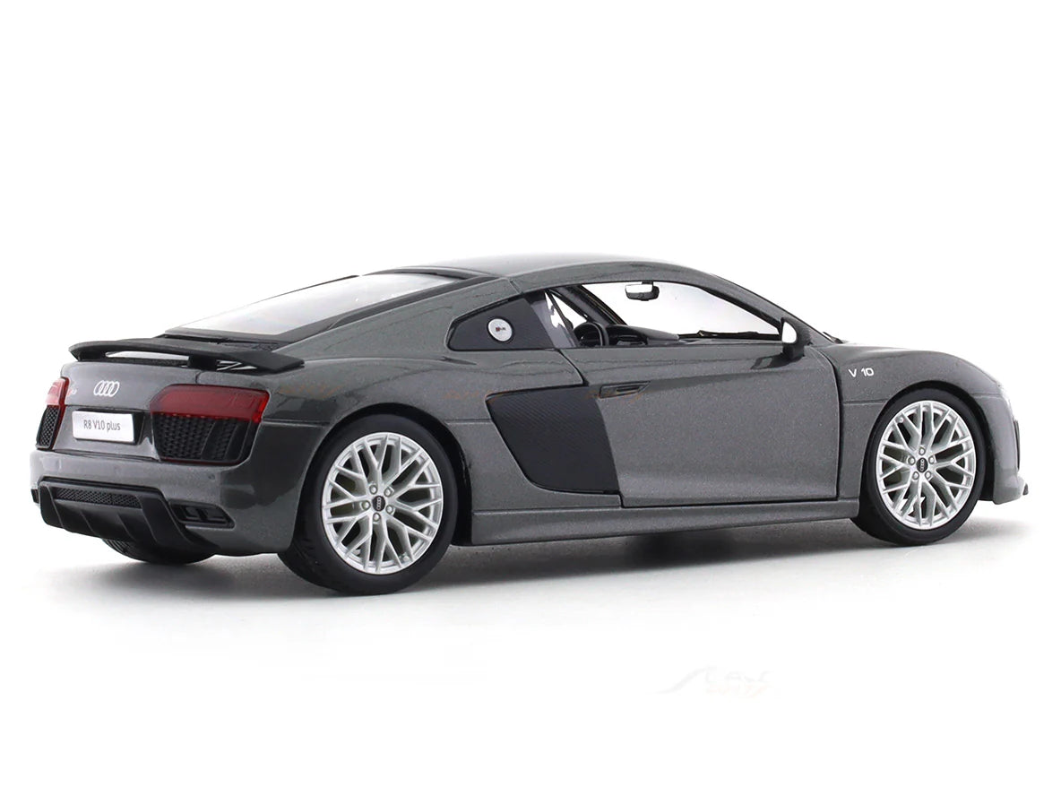 MAISTO AUDI R8 V10 1/24 GREY SCALE MODEL CAR 51281