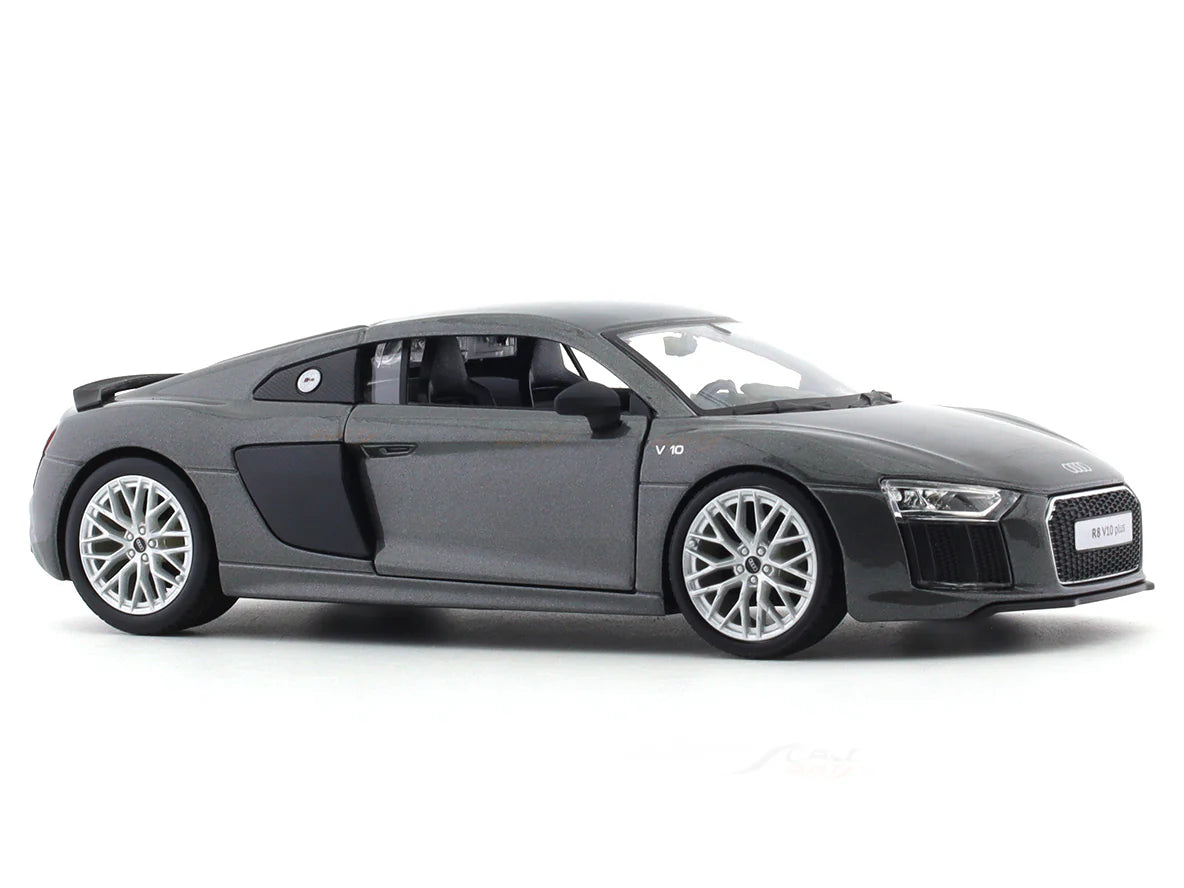 MAISTO AUDI R8 V10 1/24 GREY SCALE MODEL CAR 51281