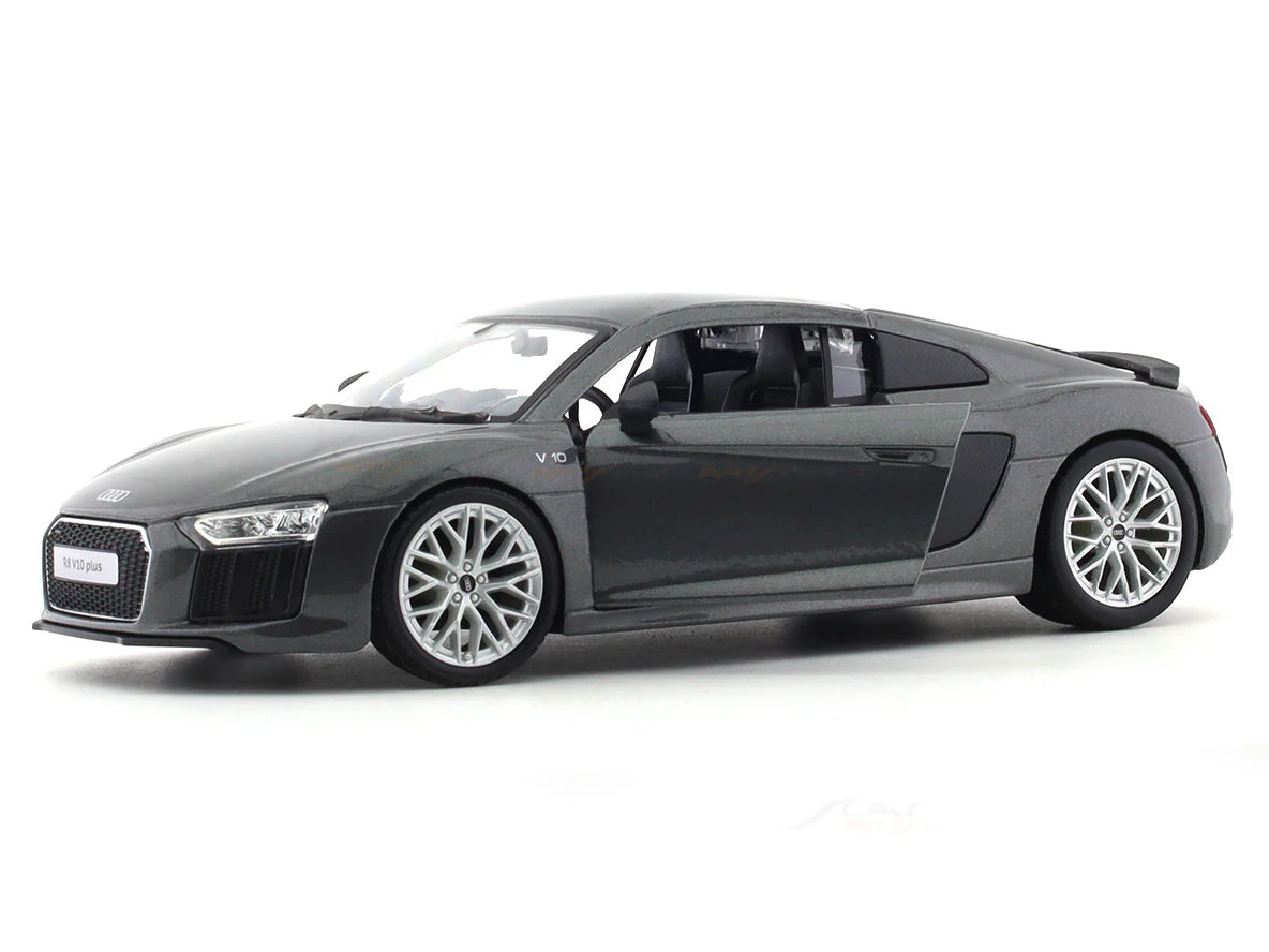 MAISTO AUDI R8 V10 1/24 GREY SCALE MODEL CAR 51281