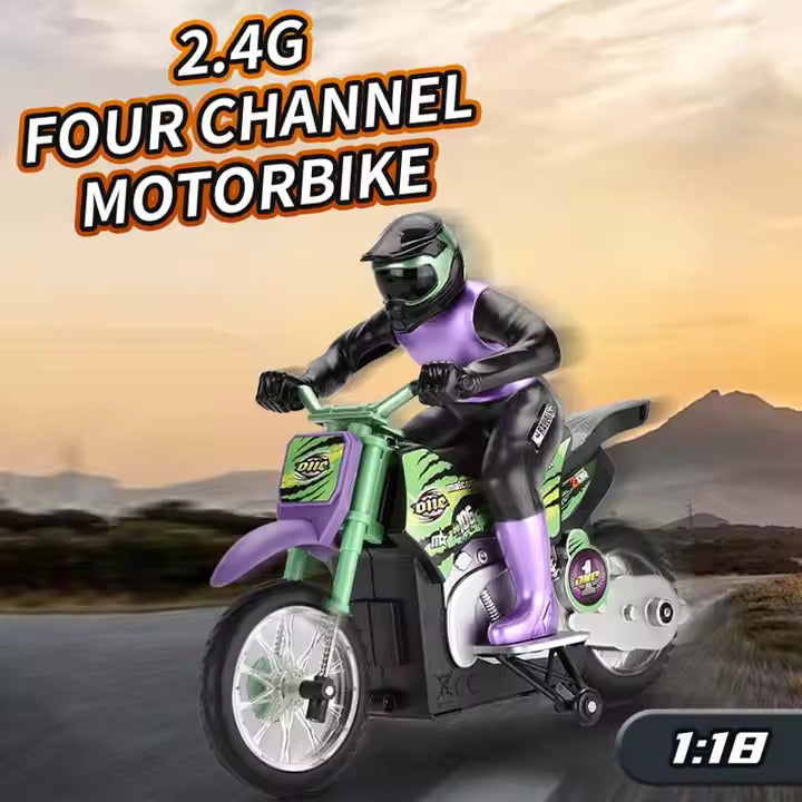 CRAZON 2.4 GHZ RC STUNT MOTORCYCLE 4 CHANNEL 333-MT21181A