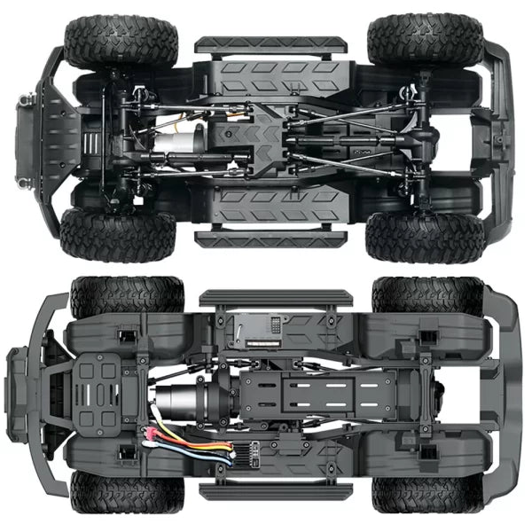 Wilderness 1:10 RTR 2.4G 4WD RC Car Full Proportional Rock Crawler LED Light 2 Speed Off-Road Climbing RC Truck