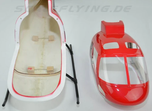 AS350 SCALE 500 SIZE GLASS FIBER FUSELAGE HELICOPTER SHELL COVER ROBAN MODEL FOR T-REX 500