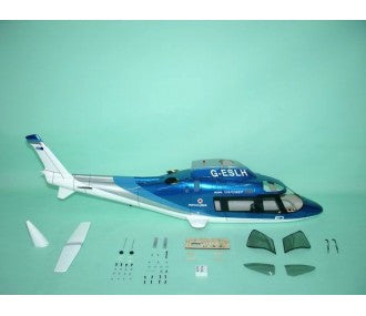 FUNKEY SCALE FUSELAGE AGUSTA 109A .30 (550) SIZE BLUE COLOR RETRACT VERSION
