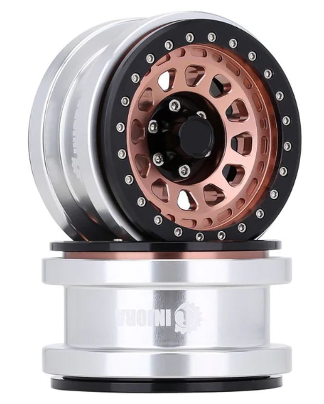 4PCS 2.9″ CNC Aluminum Beadlock Wheel Hub Rim for 1/6 RC Crawler Axial SCX6