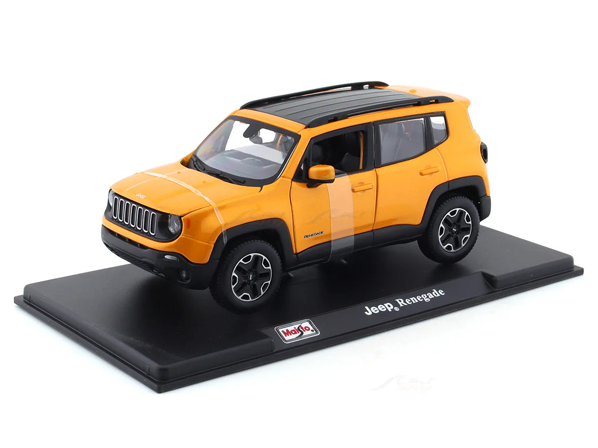 MAISTO DIECAST JEEP RENEGADE ORANGE - 1/24 51282 OR