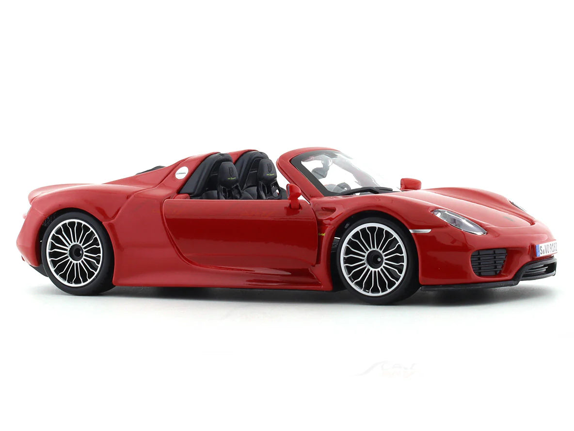 BBURAGO PORSCHE 918 SPYDER RED 1:24 SCALE 91076