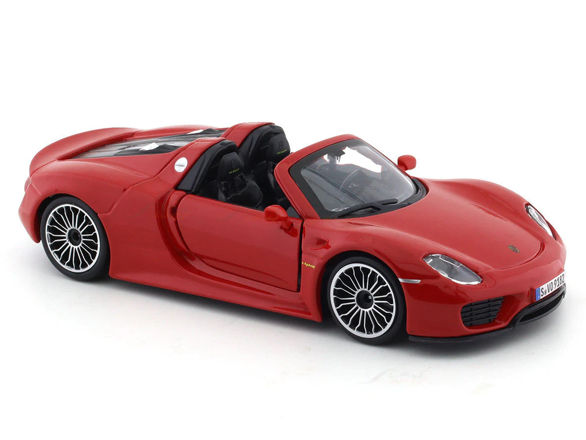 BBURAGO PORSCHE 918 SPYDER RED 1:24 SCALE 91076