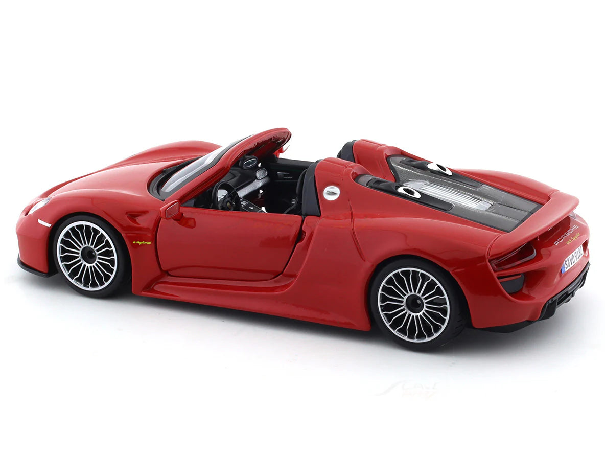 BBURAGO PORSCHE 918 SPYDER RED 1:24 SCALE 91076