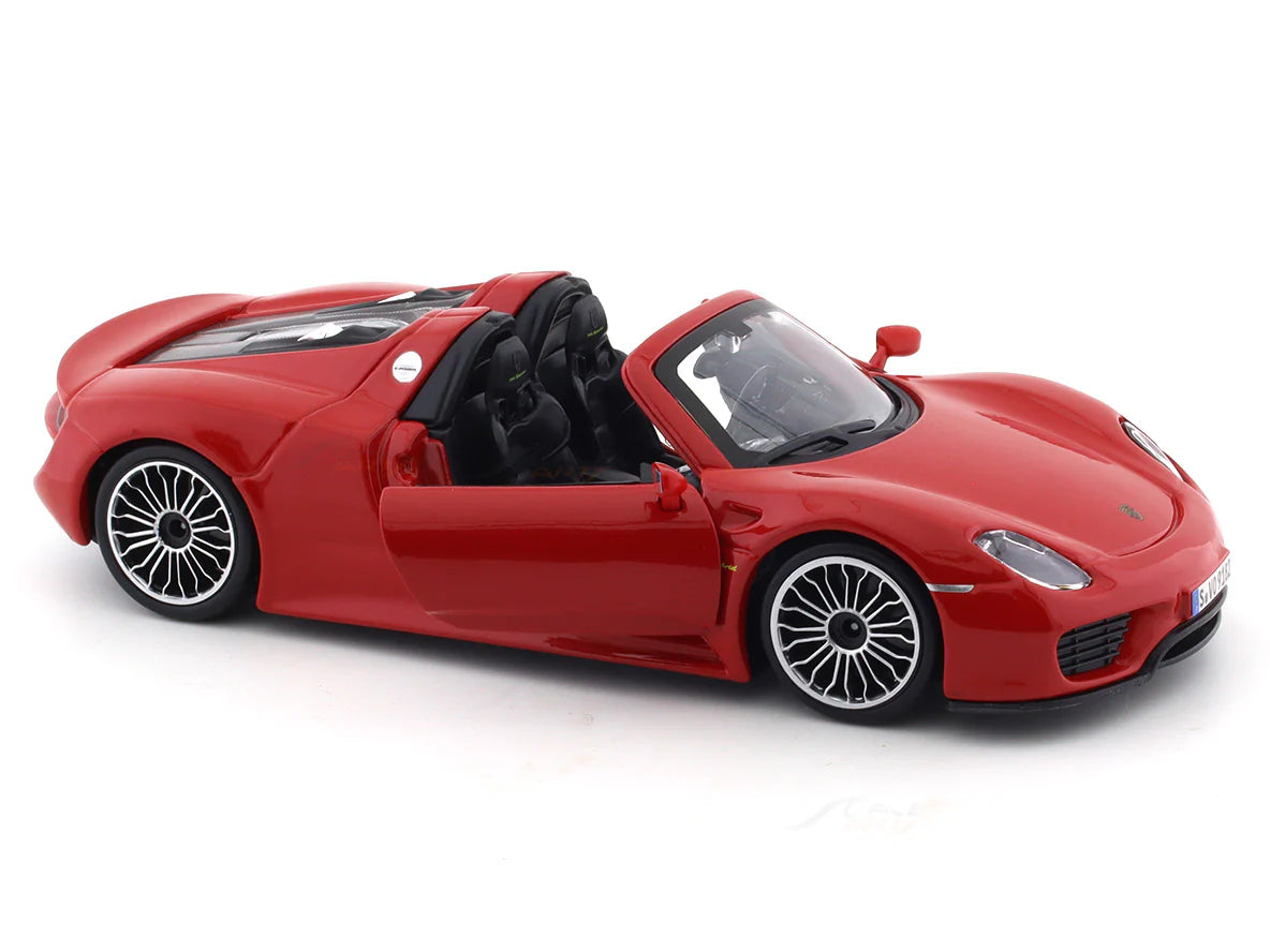 BBURAGO PORSCHE 918 SPYDER RED 1:24 SCALE 91076