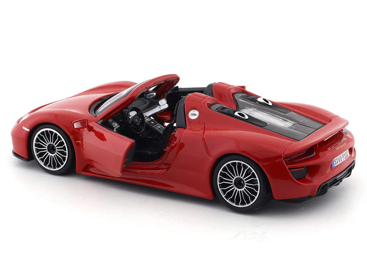 BBURAGO PORSCHE 918 SPYDER RED 1:24 SCALE 91076