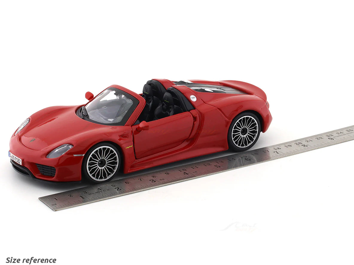 BBURAGO PORSCHE 918 SPYDER RED 1:24 SCALE 91076