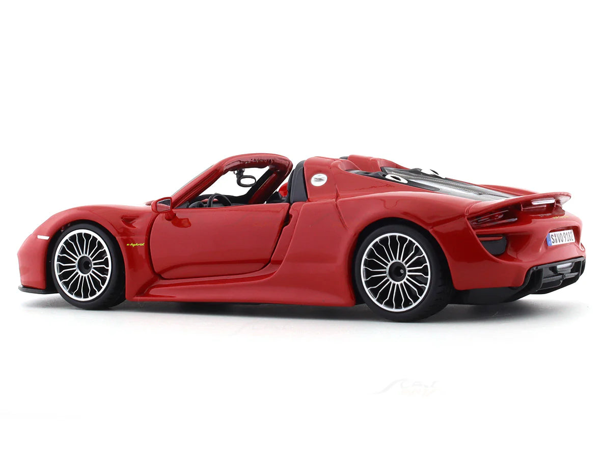 BBURAGO PORSCHE 918 SPYDER RED 1:24 SCALE 91076