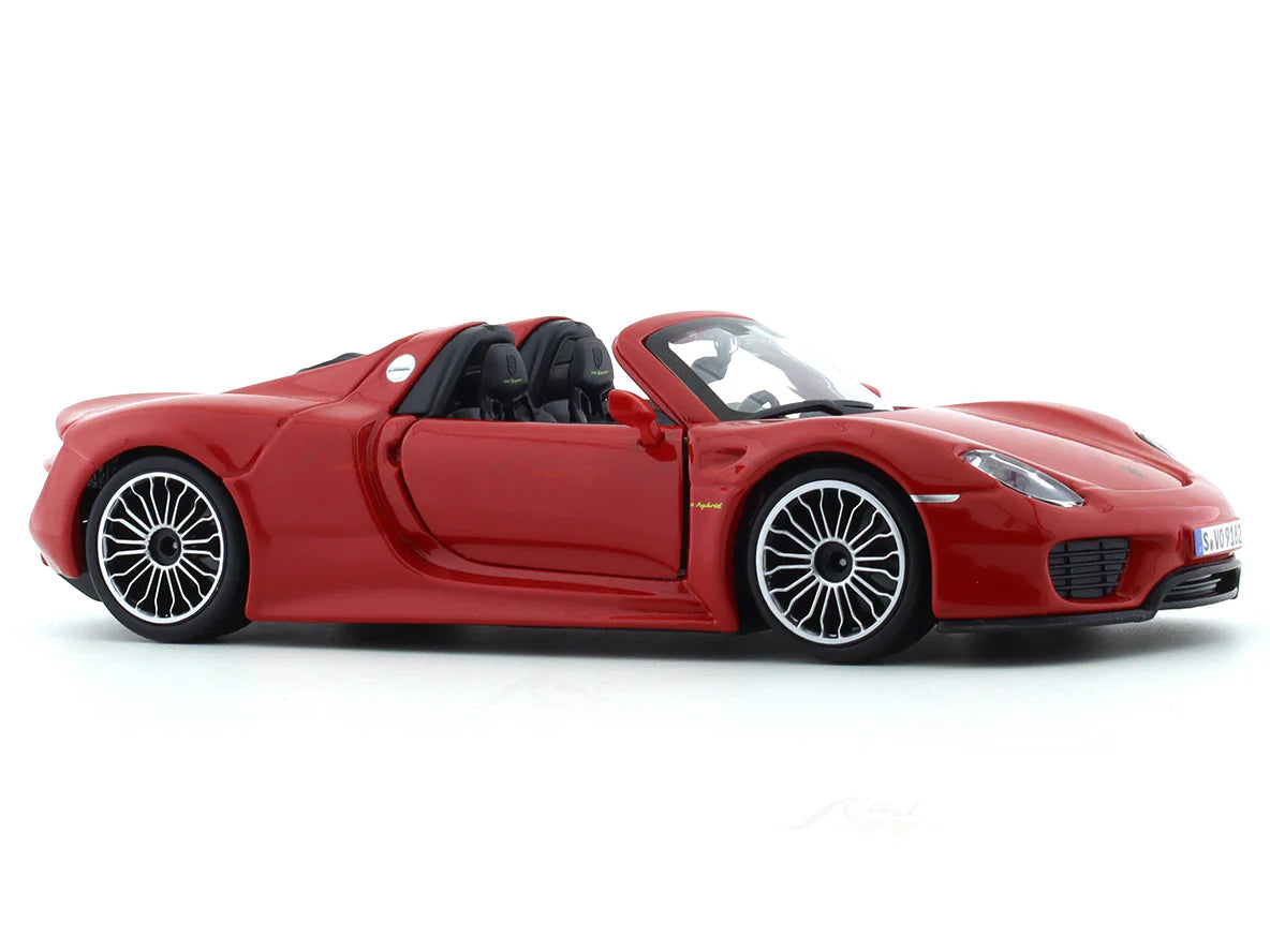 BBURAGO PORSCHE 918 SPYDER RED 1:24 SCALE 91076