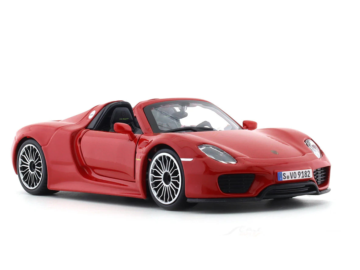 BBURAGO PORSCHE 918 SPYDER RED 1:24 SCALE 91076