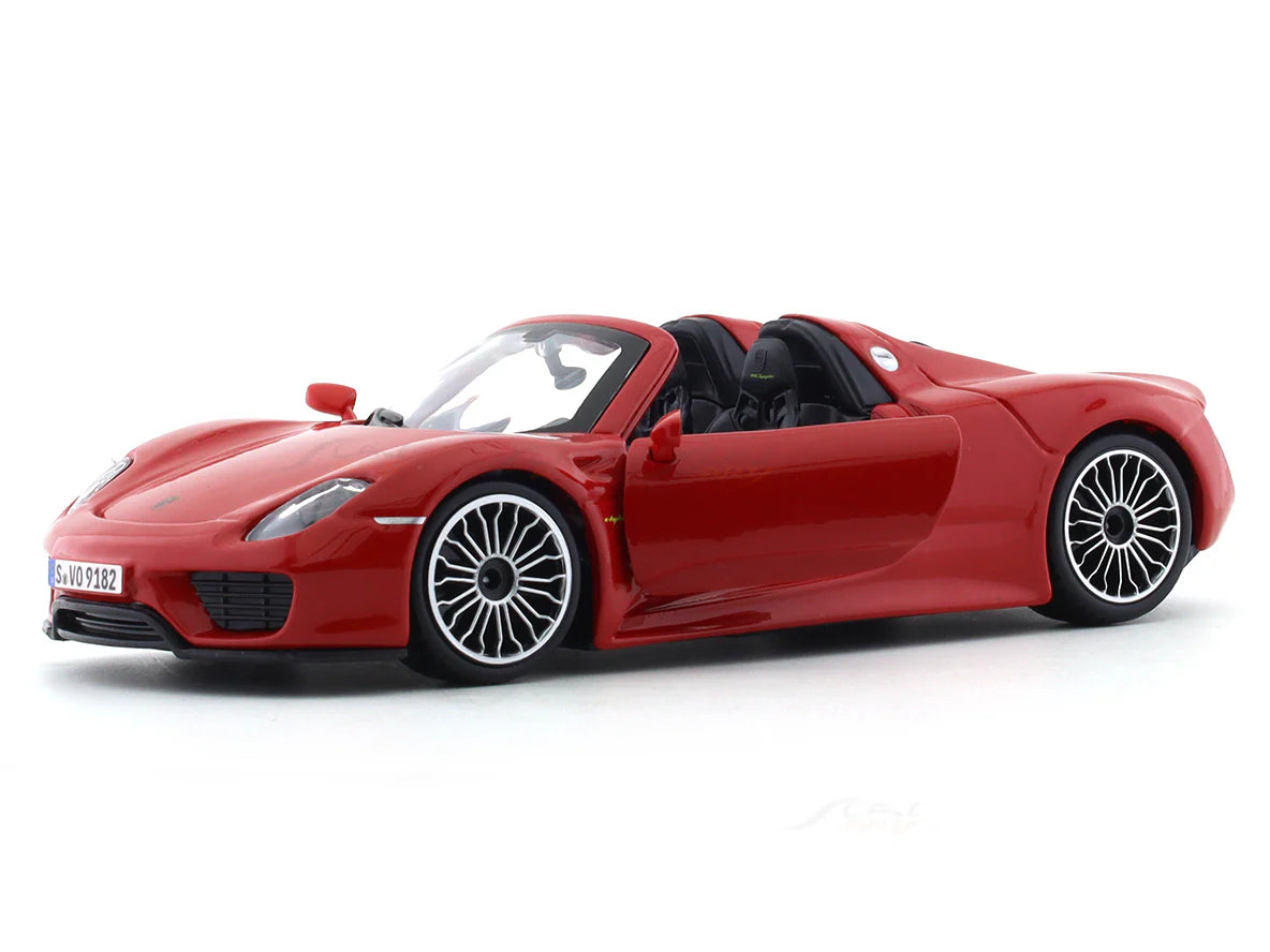 BBURAGO PORSCHE 918 SPYDER RED 1:24 SCALE 91076