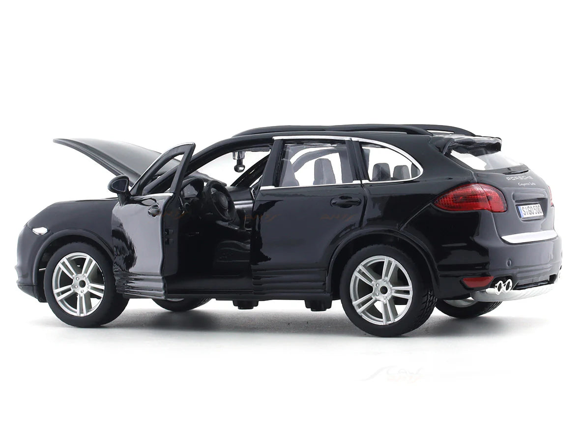BBURAGO PORSCHE CAYENNE TURBO BLACK 1:24 SCALE BY  18-91056B