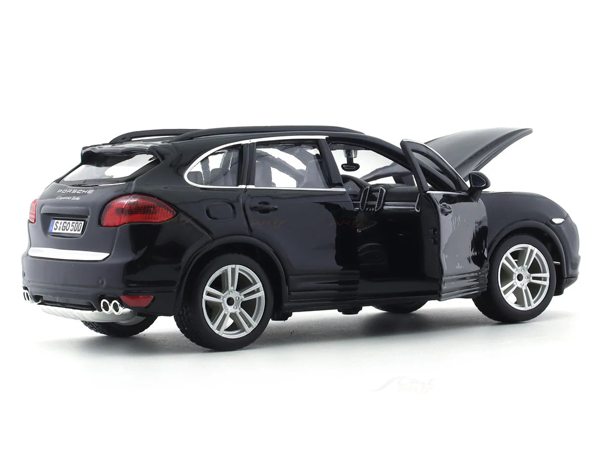 BBURAGO PORSCHE CAYENNE TURBO BLACK 1:24 SCALE BY  18-91056B