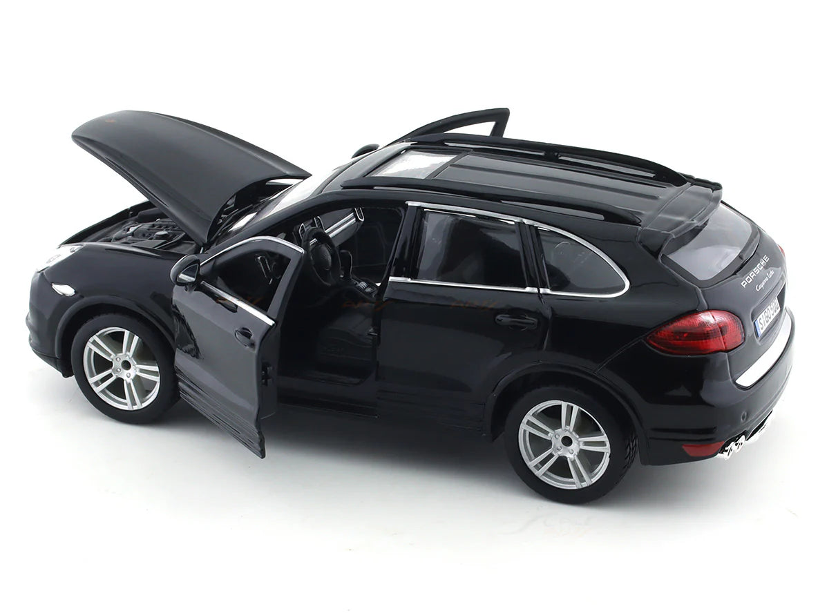 BBURAGO PORSCHE CAYENNE TURBO BLACK 1:24 SCALE BY  18-91056B