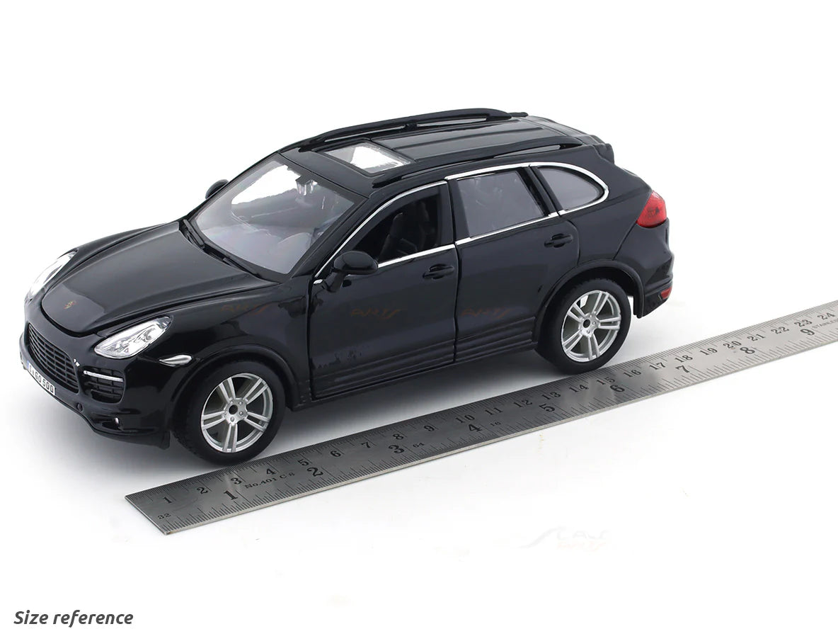 BBURAGO PORSCHE CAYENNE TURBO BLACK 1:24 SCALE BY  18-91056B