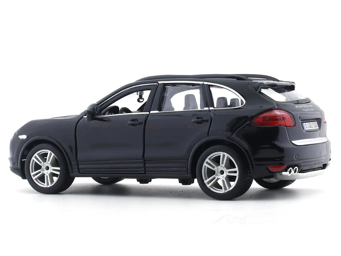 BBURAGO PORSCHE CAYENNE TURBO BLACK 1:24 SCALE BY  18-91056B