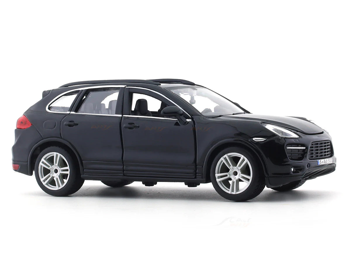 BBURAGO PORSCHE CAYENNE TURBO BLACK 1:24 SCALE BY  18-91056B