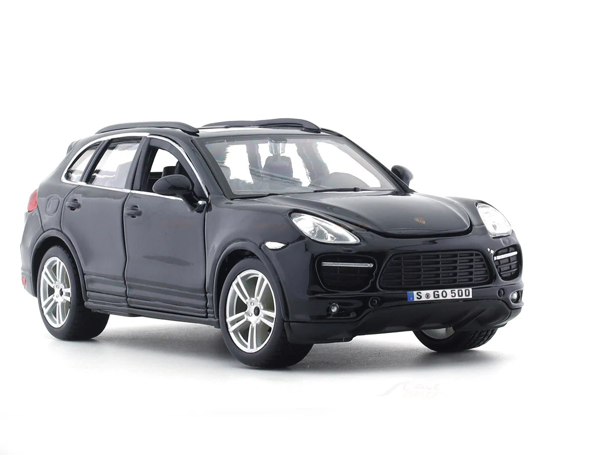 BBURAGO PORSCHE CAYENNE TURBO BLACK 1:24 SCALE BY  18-91056B