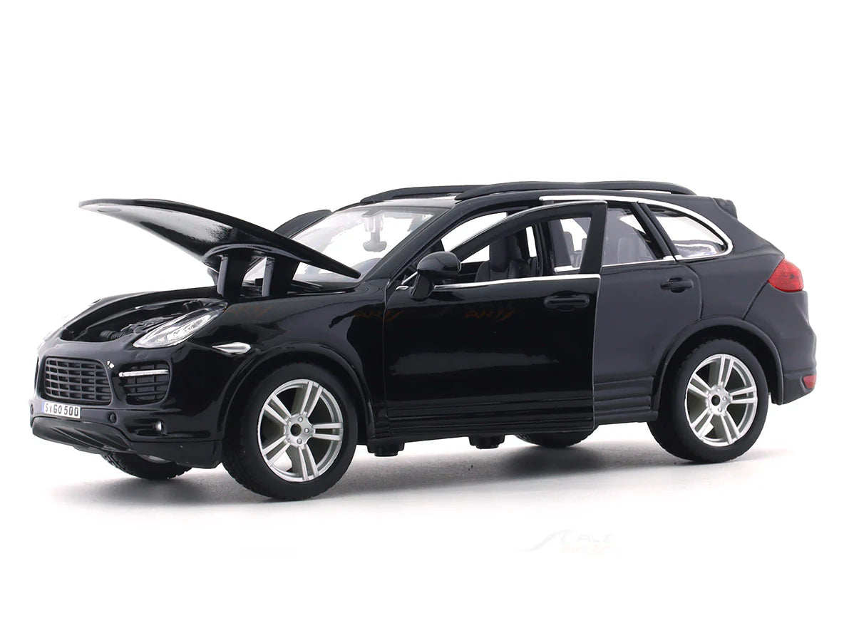 BBURAGO PORSCHE CAYENNE TURBO BLACK 1:24 SCALE BY  18-91056B