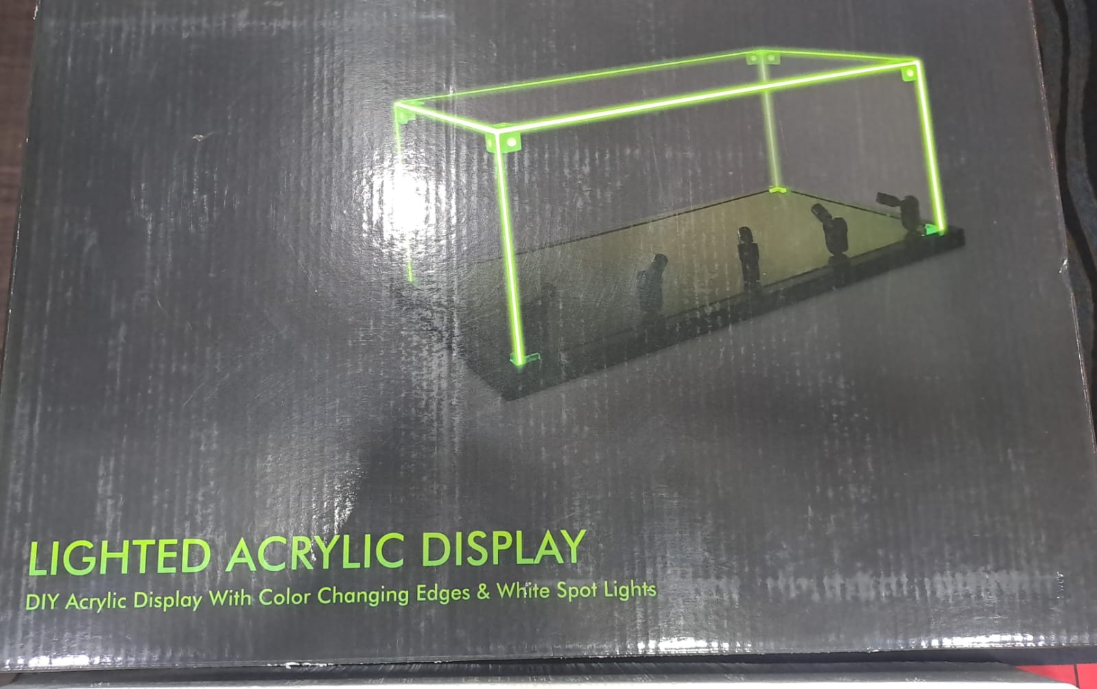 ACRYLIC DISPLAY WITH LED LIGHT METAL EARTH