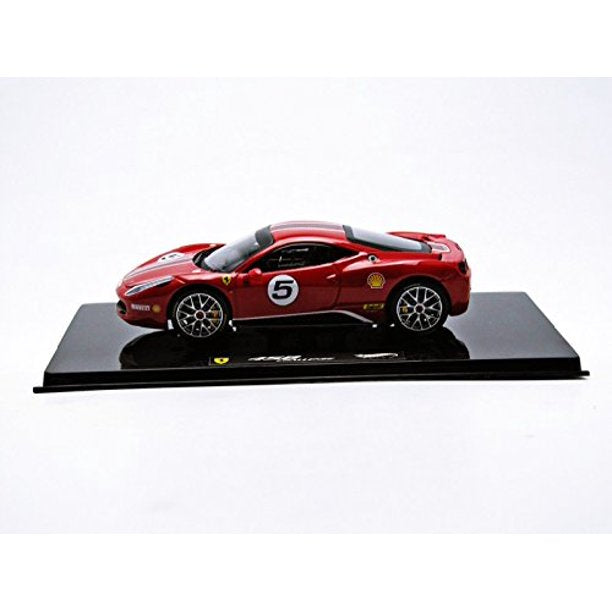 HOT WHEELS X5504 FERRARI 458 ITALIA CHALLENGE #5 RED ELITE EDITION 1/43 DIECAST CAR MODEL