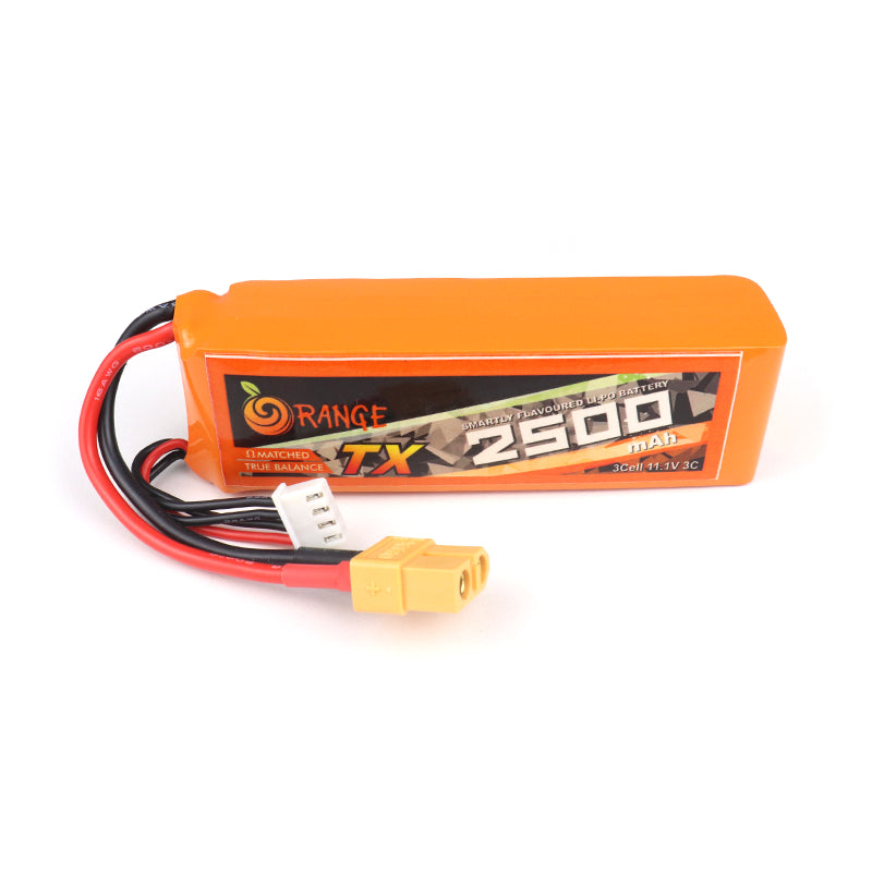 Orange 11.1V 2500mAh 3C 3S (TX) Lithium Polymer Battery Pack