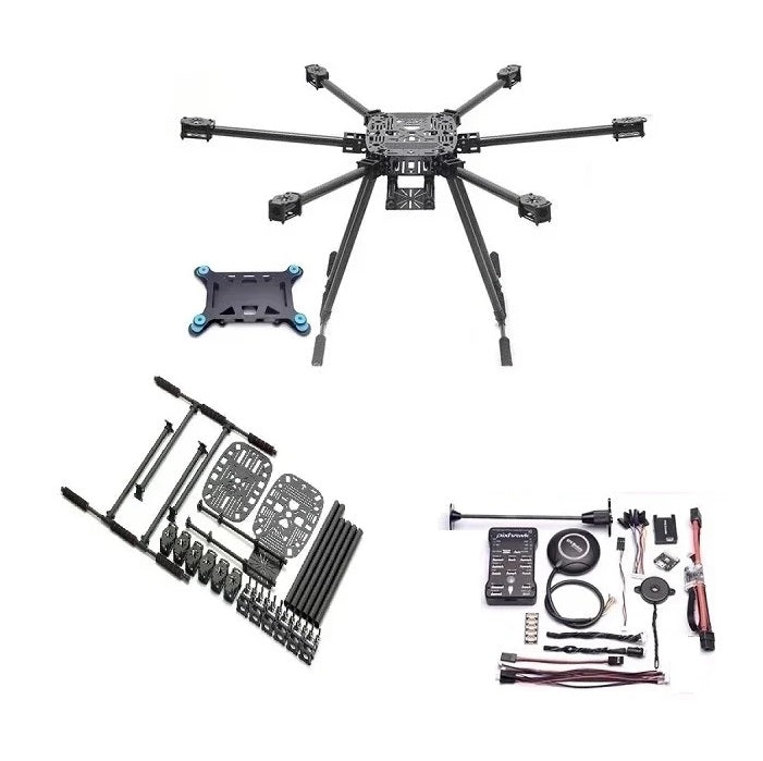 ZD 850mm Full Carbon Fiber 850mm Hexa-Rotor Frame Combo Kit