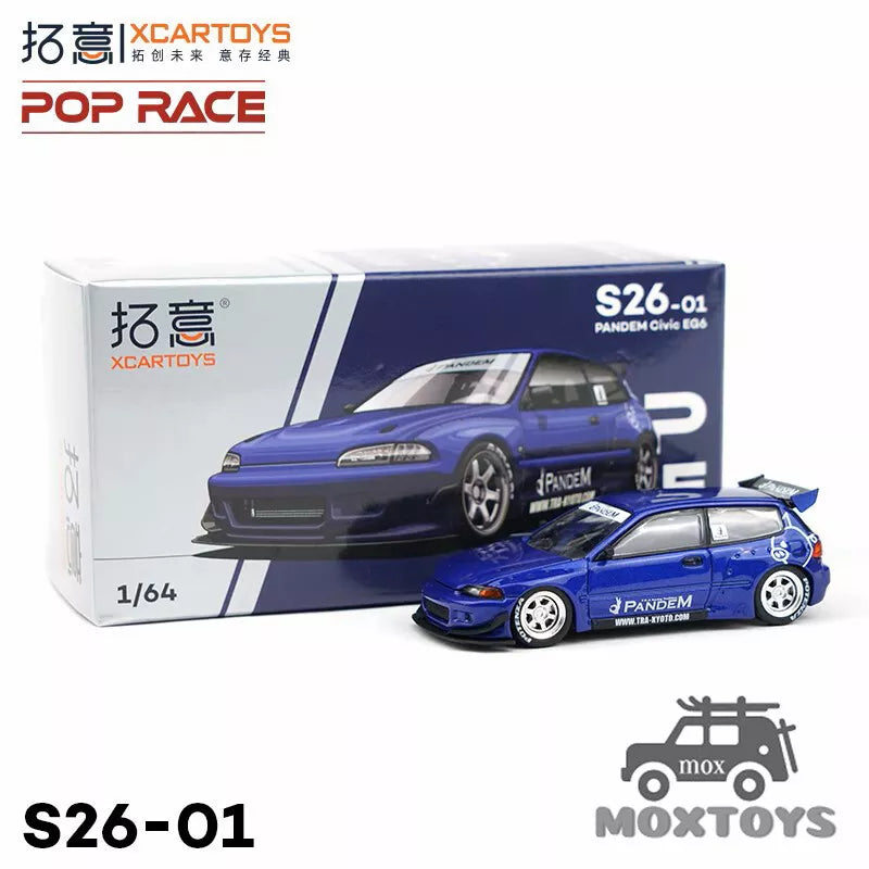 POP RACE PANDEM CIVIC EG6 1/64 SCALE NO:S26-01