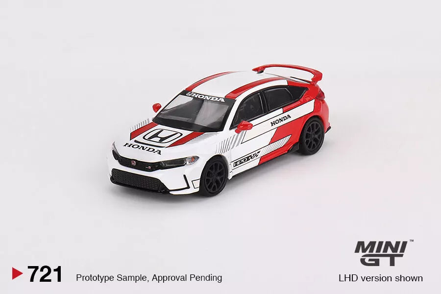 MINI GT 1/64 HONDA CIVIC TYPE R #2 (2023 PACE CAR WHITE) NO:721