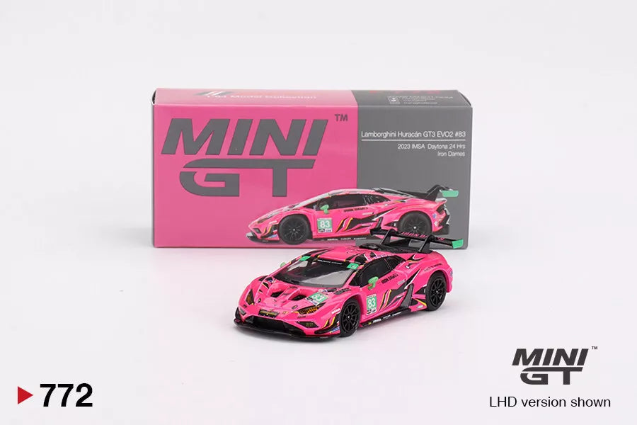 MINI GT 1/64 LAMBORGHINI HURACAN GT3 EVO2 #83 (2023 IMSA DAYTONA 24 HRS IRON DAMES) NO:772