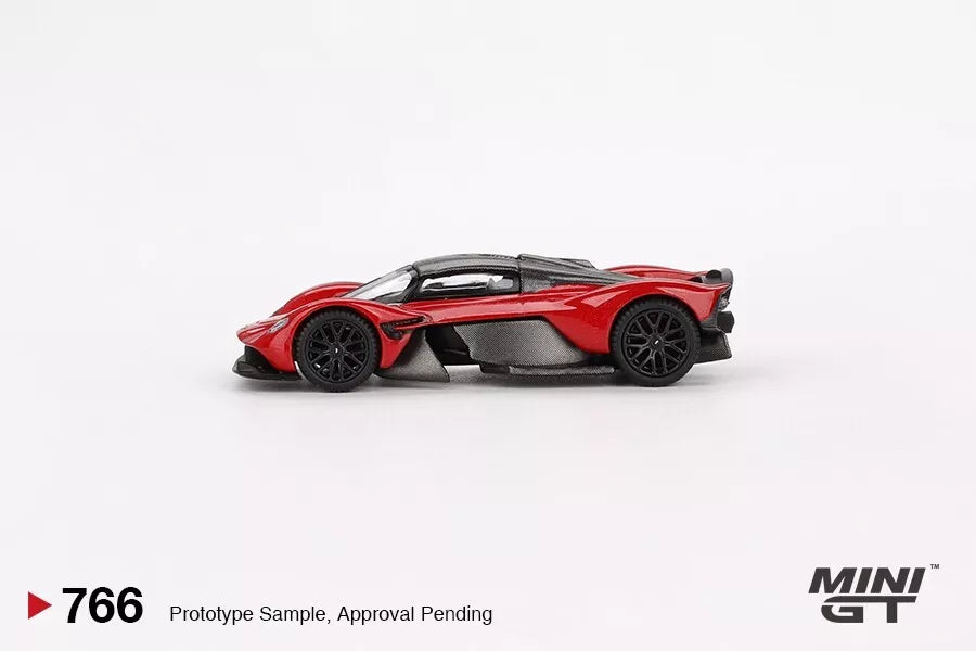MINI GT 1/64 SCALE ASTON MARTIN VALKYRIE (HYPER RED) NO:766