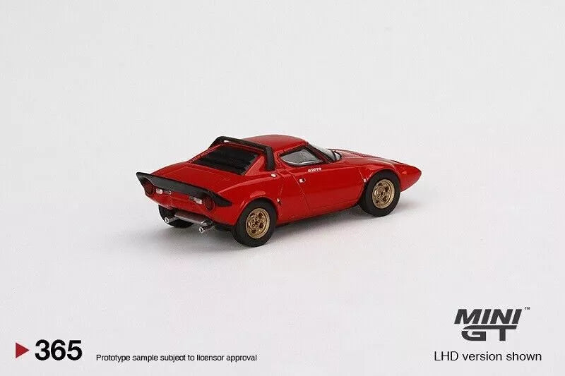 MINI GT 1/64 LANCIA STRATOS HF STRADALE  (ROSSO ARANCIO) NO:365