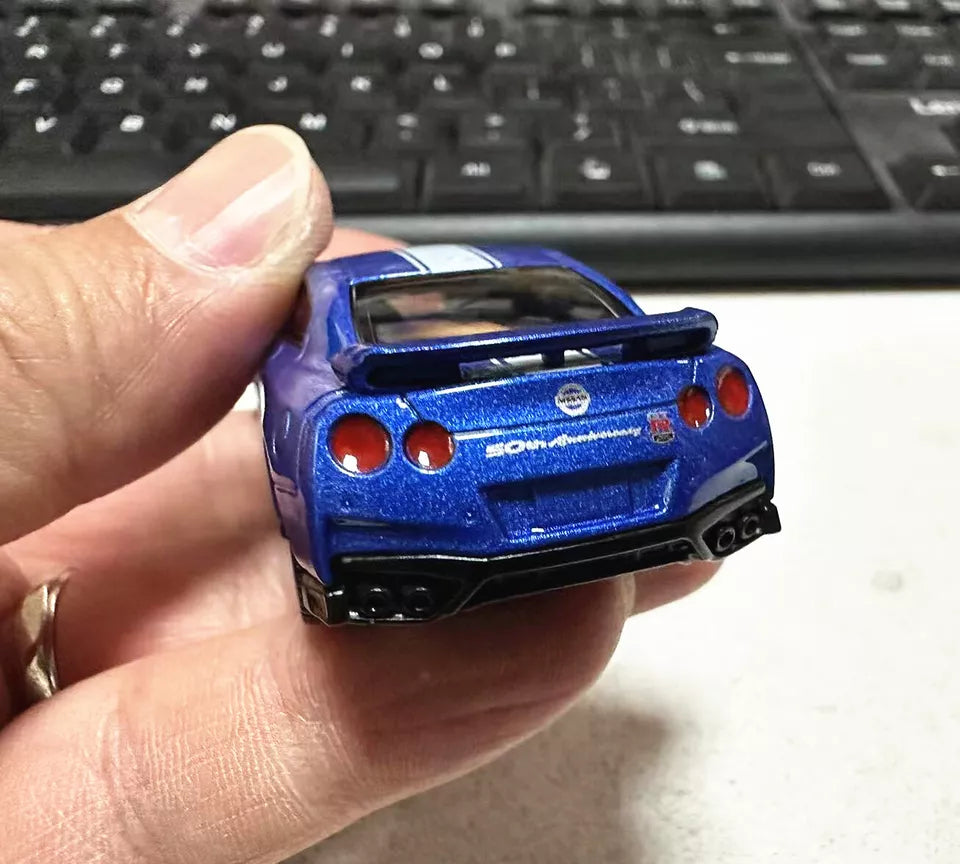 CCA NISSAN GTR(R35) 1:64 SCALE NO: S03-01 (BLUE)