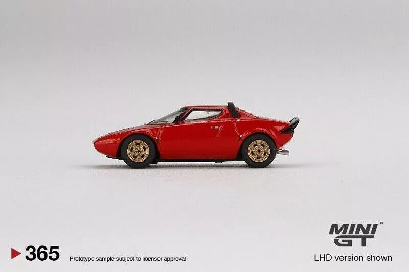 MINI GT 1/64 LANCIA STRATOS HF STRADALE  (ROSSO ARANCIO) NO:365