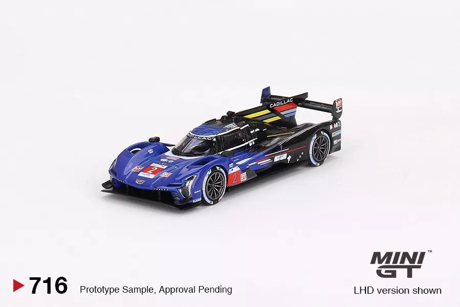 MINI GT 1/64 SCALE CADILLAC V-SERIES.R #2 (2023 LE MANS 24 HRS 3RD PLACE CADILLAC RACING) N0:716
