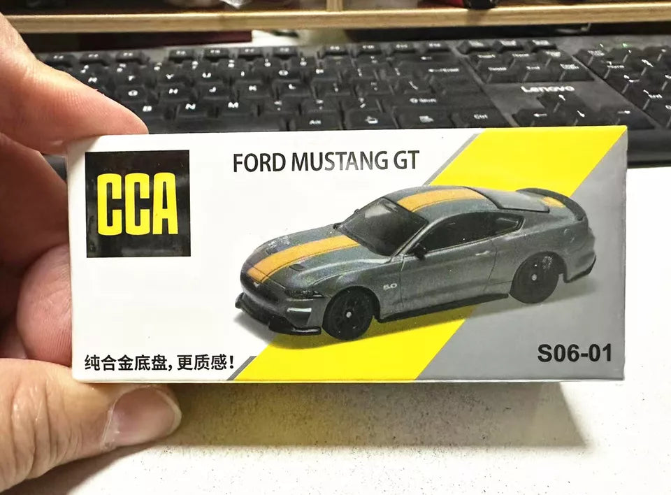 CCA FORD MUSTANG GT 1:64 SCALE NO: S06-01 (HALF BLACK)