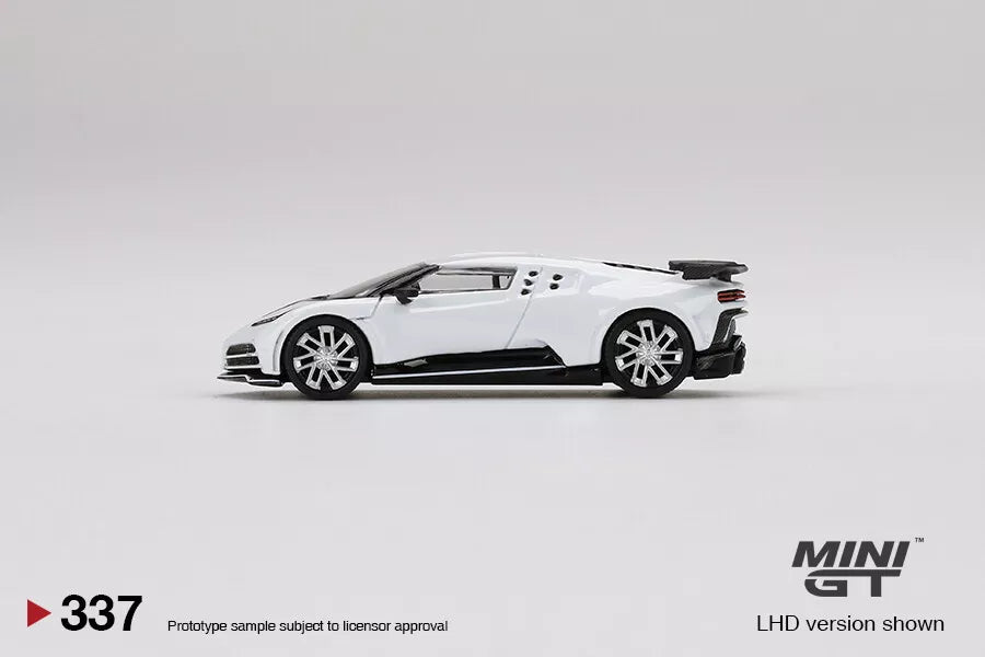 MINI GT 1/64 SCALE  BUGATTI CENTODIECI (WHITE) NO:337