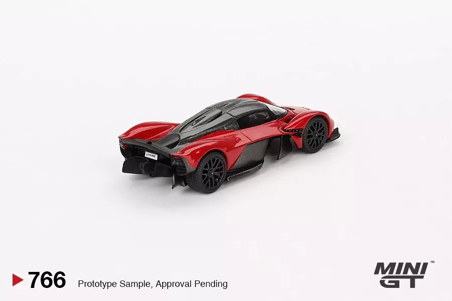 MINI GT 1/64 SCALE ASTON MARTIN VALKYRIE (HYPER RED) NO:766