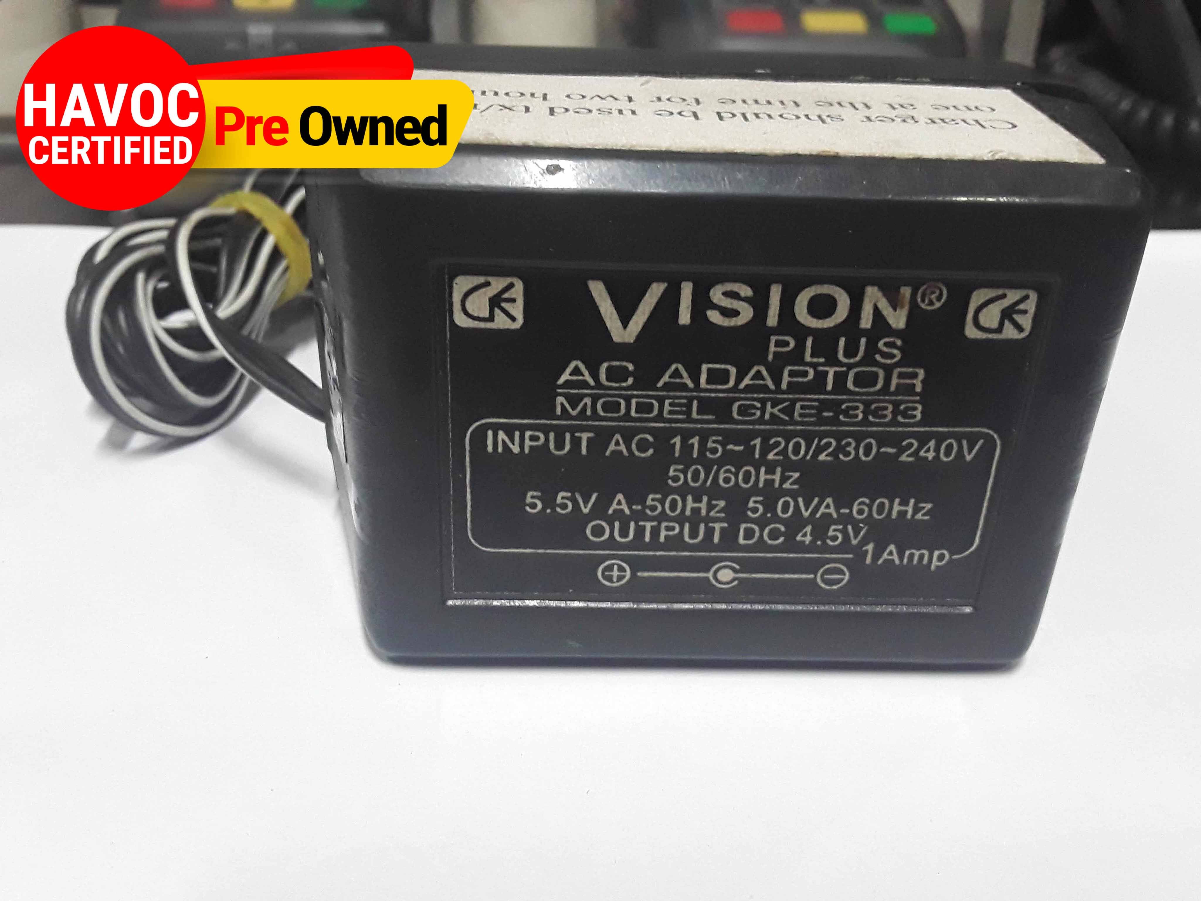 Ac Adapter Ac Input 115-120/230-240V Dc Output 4.5V Tx Rx Charger-(Quality Pre Owned)