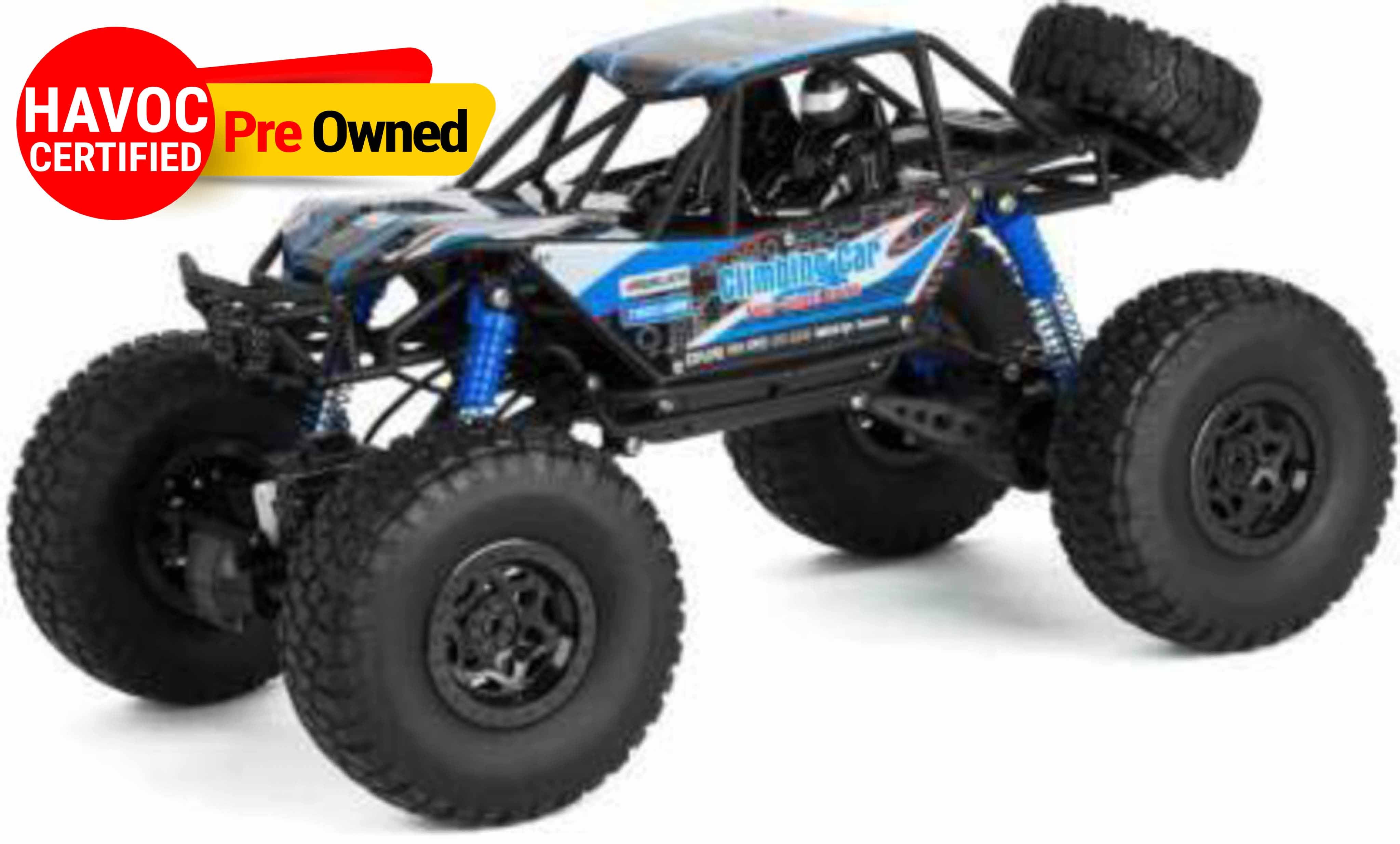 RC Car/ 4WD Rock Crawlers 1:10 Scale MZ 2837 Rock Climbing Car Vehicle Monster Truck 4 Ch/2.4G Rock Climbing Car  (Blue)-QUALITY PRE OWNED
