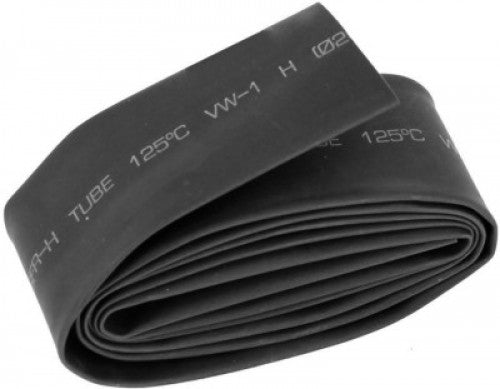 Heat Shrink Tube 100mm Black 1meter Industrial Grade WOER (HST)